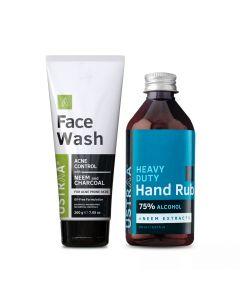 Face Wash - Neem & Charcoal and Hand Rub - 200 ml