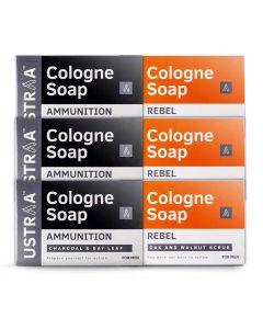 Rebel Cologne Soap & Ammunition Cologne Soap - Set of 6