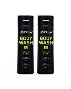 Body Wash for Men - Green Clay - 250 ml - Set of 2