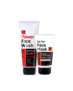 Power Face Wash Energize & De-Tan Face Mask - Oily Skin