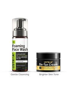 Foaming Face Wash - For Sensitive Skin - 150 ml & De Tan Cream - 50 g