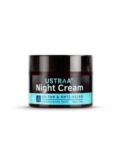 Night Cream - De-Tan and Anti-Aging - 100g - for Effective Tan Removal