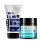 Hair Cream - Daily Use & Face Scrub De-Tan - for Effective Tan Removal