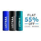 Deodorant Body Spray - 150 ml - Black, Blue & Aqua - Set of 3