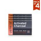 Deo Soap For Men with Activated Charcoal -100 g (Pack of 4)