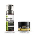 Foaming Face Wash - For Sensitive Skin - 150 ml & De Tan Cream - 50 g