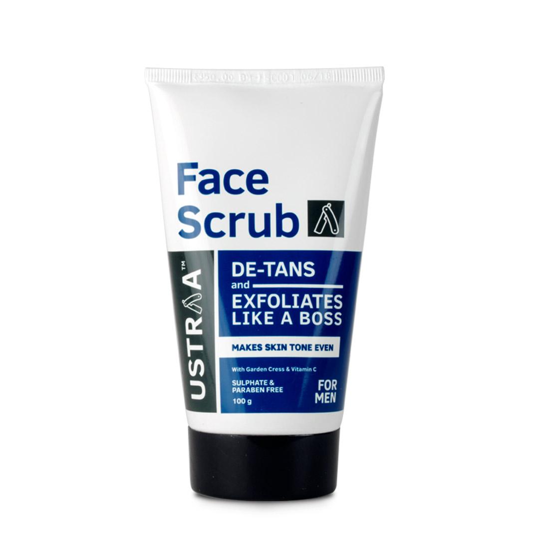 De-Tan Face Scrub For Men - 100g