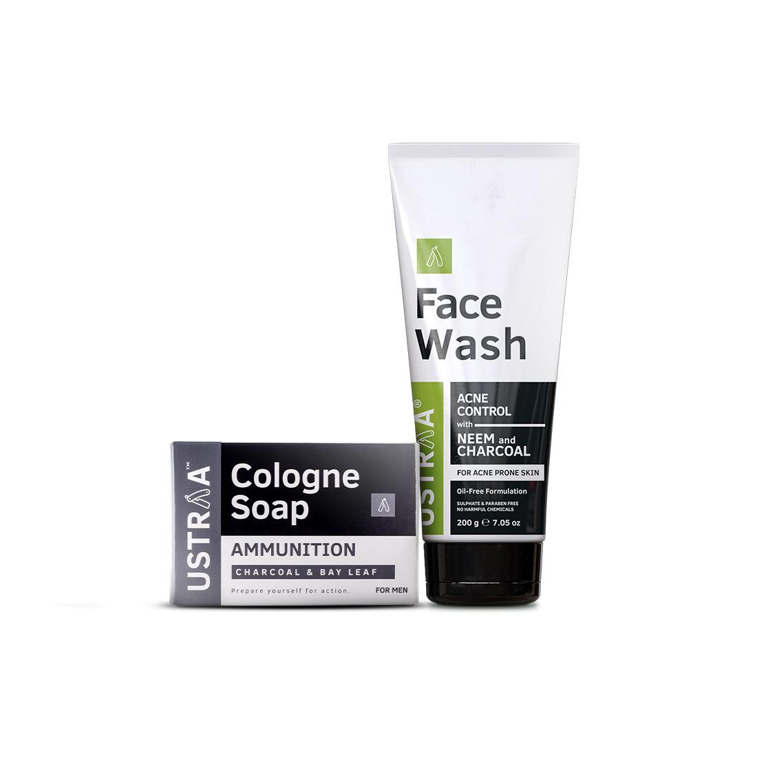 Face Wash Acne Control and Cologne Soap Ammunition