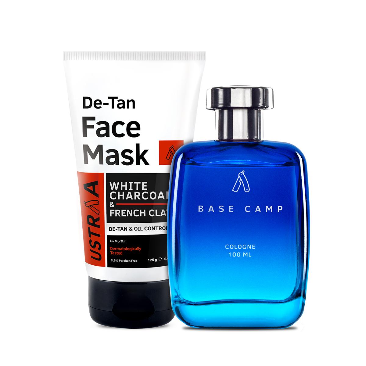 Face Mask - Oily Skin & Base Camp Cologne - 100 ml - Perfume for Men