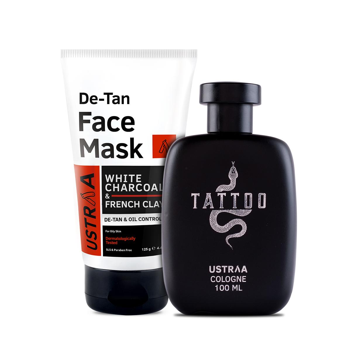 Face Mask - Oily Skin & Tattoo Cologne - 100 ml - Perfume for Men
