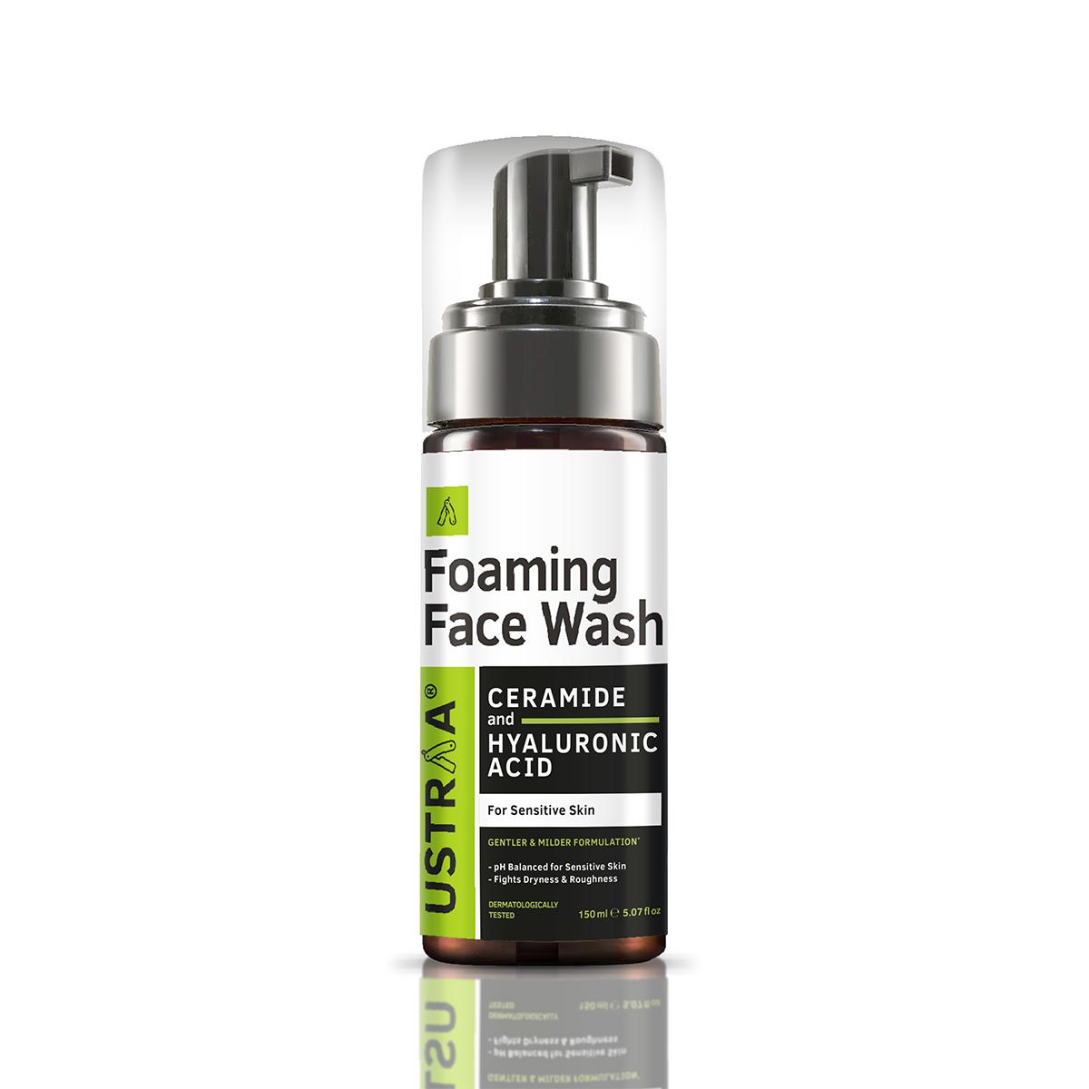 Ustraa Foaming Face Wash - For Sensitive Skin - 150 ml