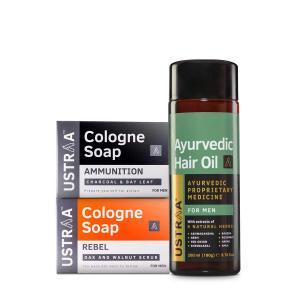Ayurvedic Hair Oil & Cologne Soaps- Rebel & Ammunition