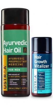 Ustraa Combo Pack of Ayurvedic Hair Oil 200ml  Hair Growth Vitalizer  100ml Buy combo pack of 2 bottles at best price in India  1mg