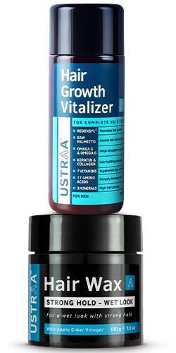 Hair Growth Vitalizer & Hair Wax- Wet Look | Ustraa