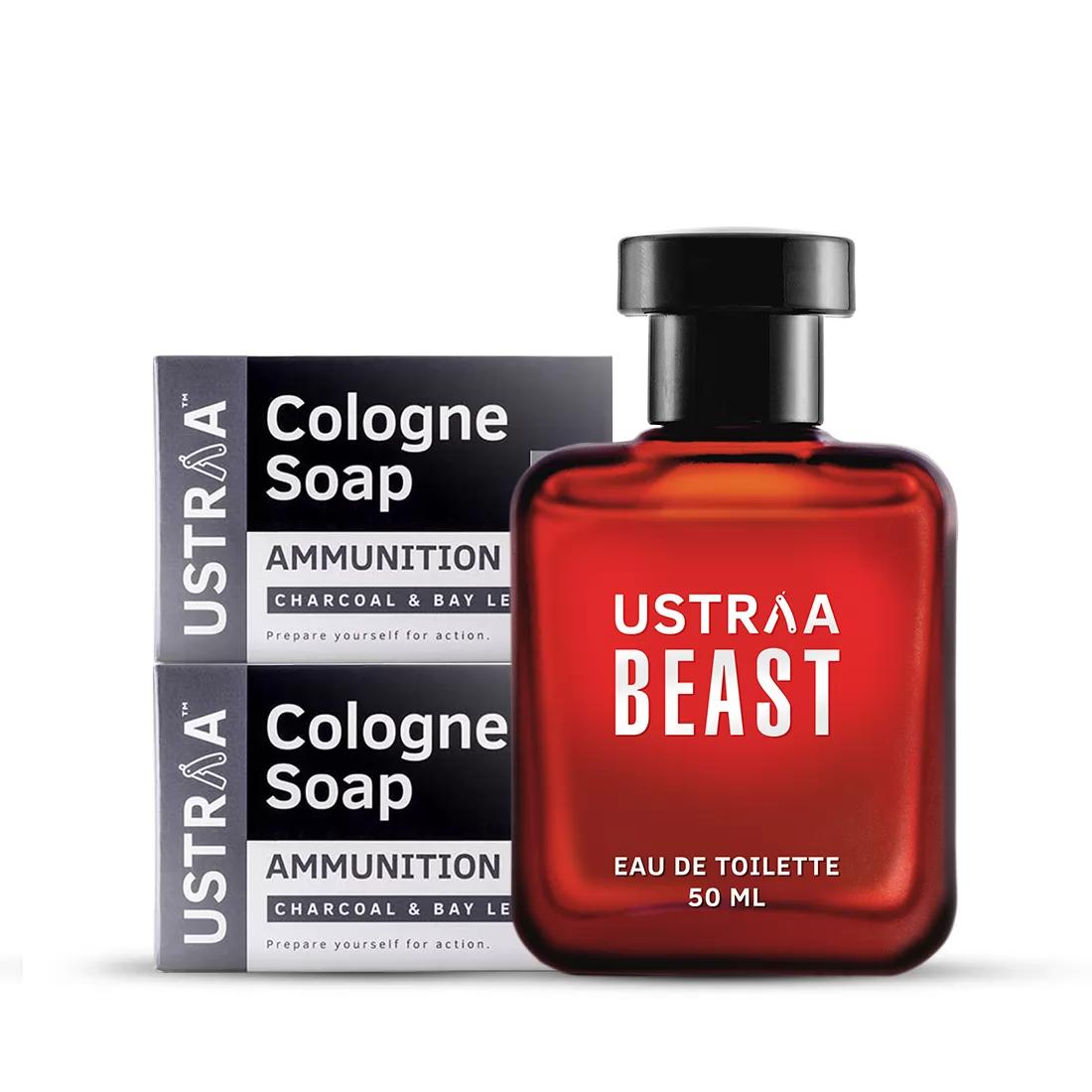 Ammunition Cologne Soap Pack of 2 Beast EDT Perfume for Men