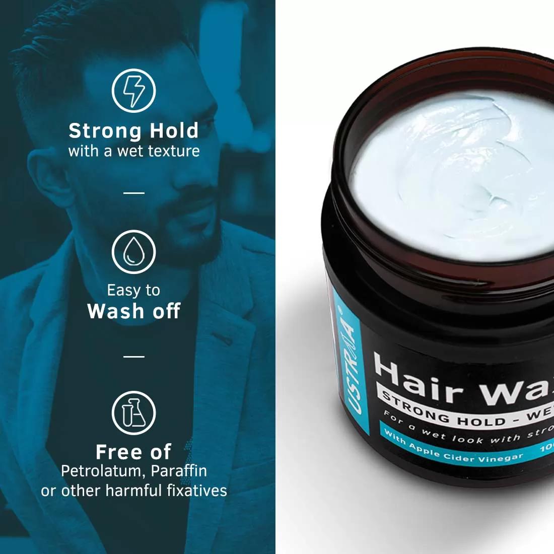 Strong Hold with Wet Look | No Harmful Chemicals |Hair Wax Wet Look |Ustraa