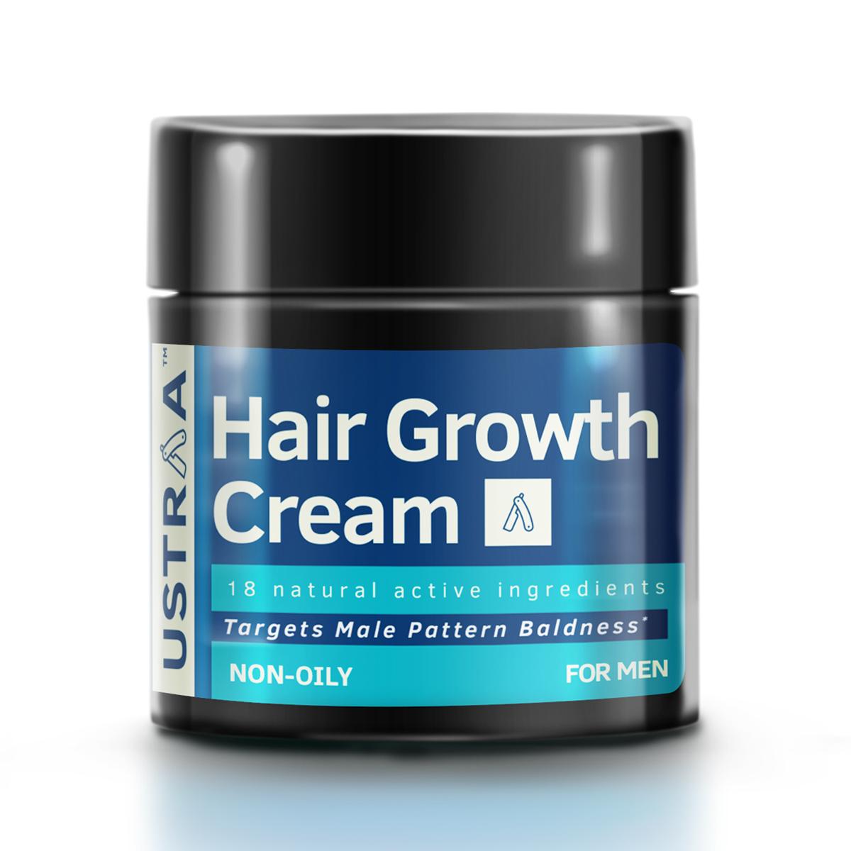 Buy Ustraa Hair Growth Cream with  Onion Extract, Blackseed Oil, Neelbhrigandi and 4 Essential Oils to Fight Hair Fall & Male Pattern Baldness