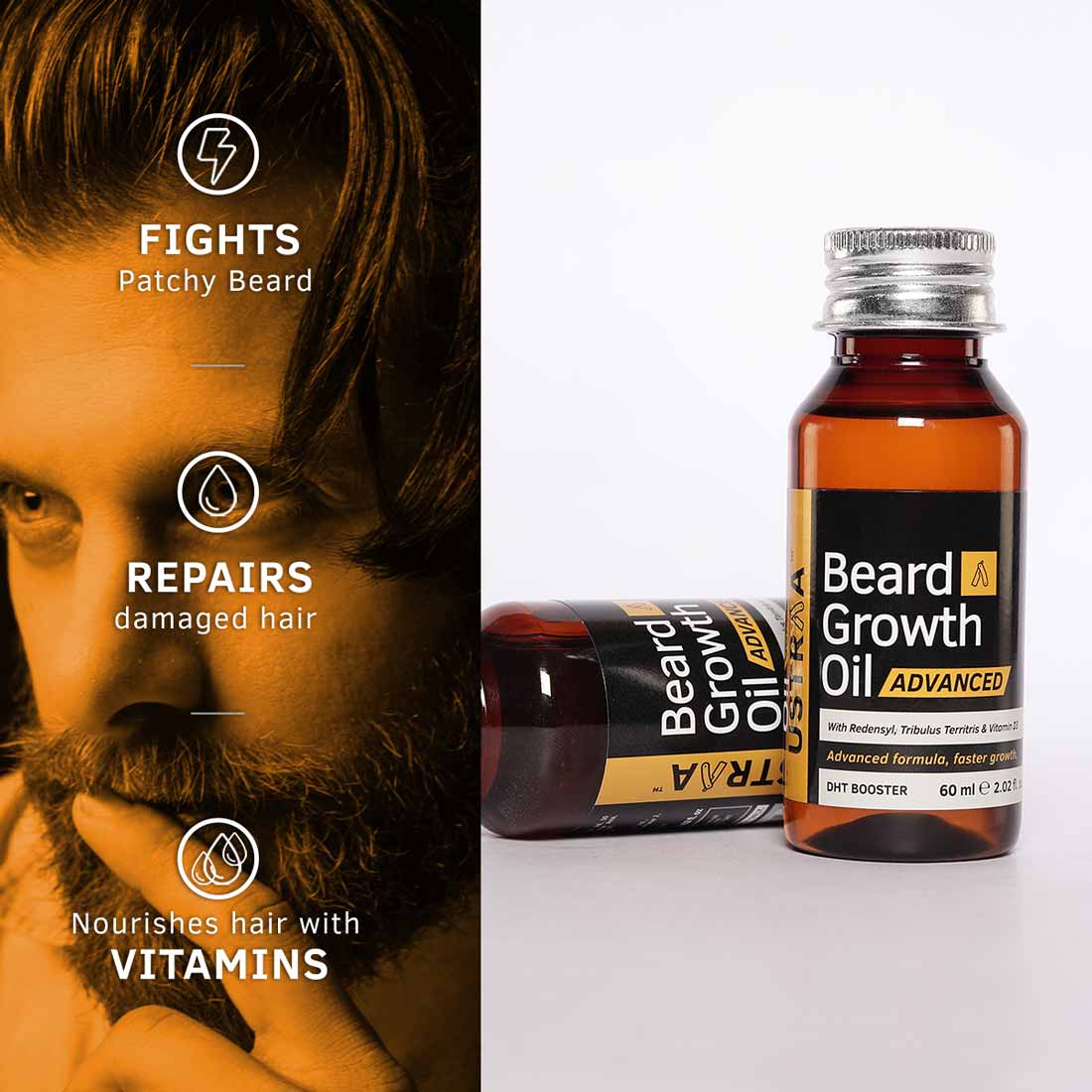 Ustraa beard on sale growth oil