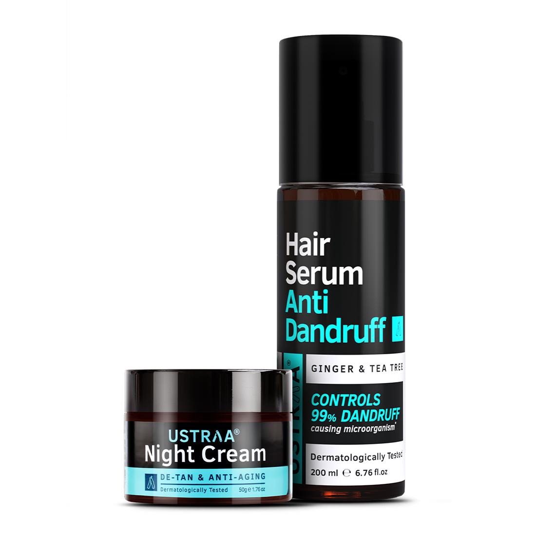 Night Cream & Anti Dandruff Serum