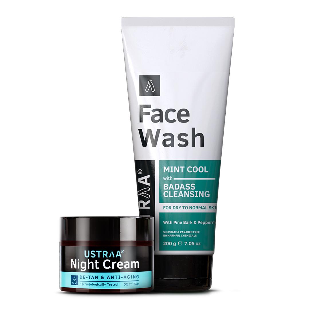 Night Cream & Face Wash Dry Skin