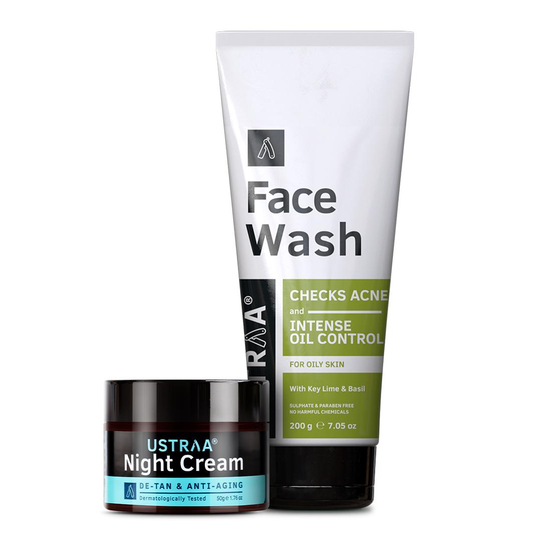 Night Cream & Face Wash Oily Skin