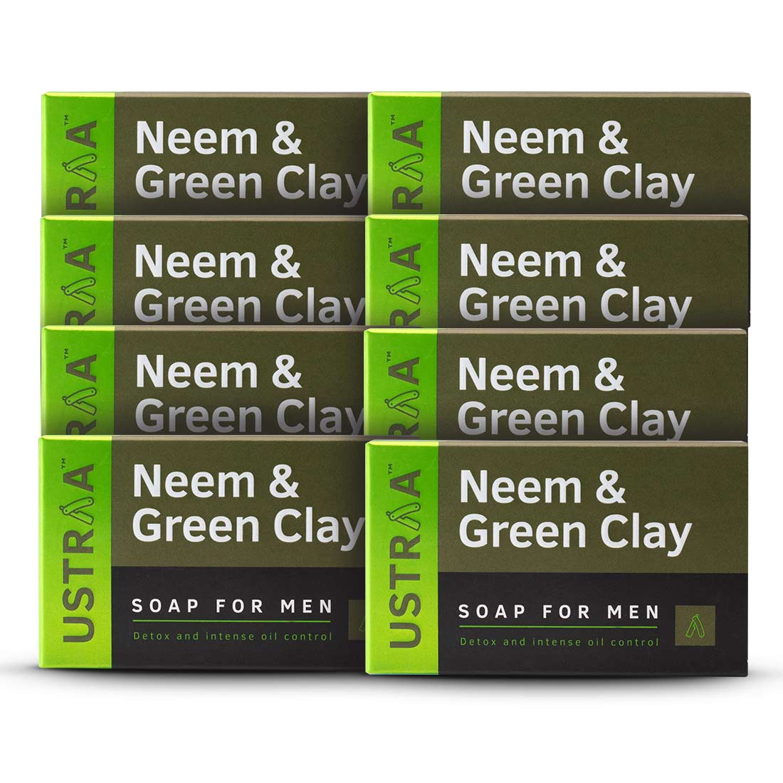 Neem & Green Clay Soap, 100 g (Pack of 8)
