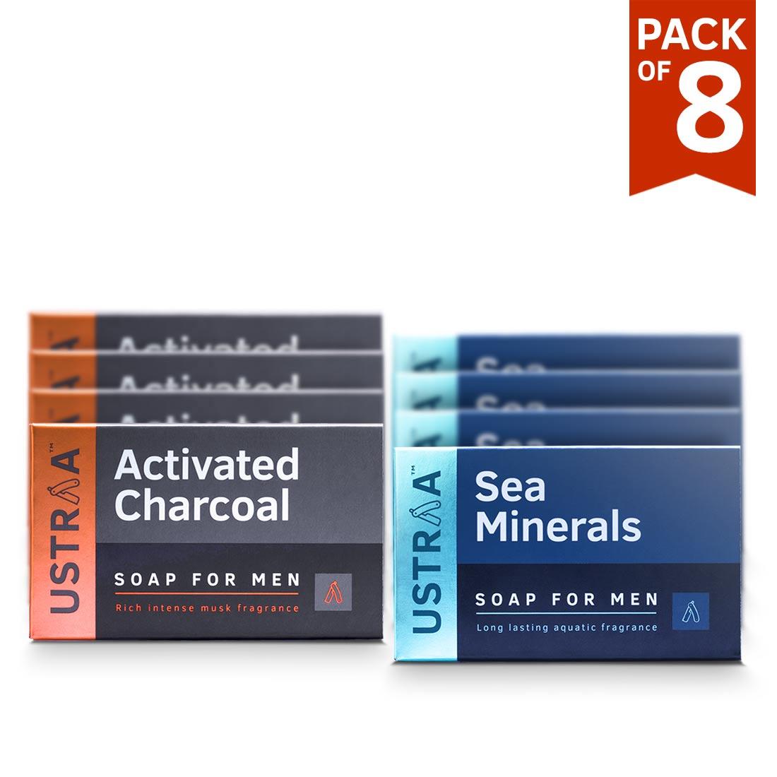 Buy Mixed Deo Soap With Activated Charcoal & Sea Minerals Online - Keeps Skin Healthy & Retaining Moisture