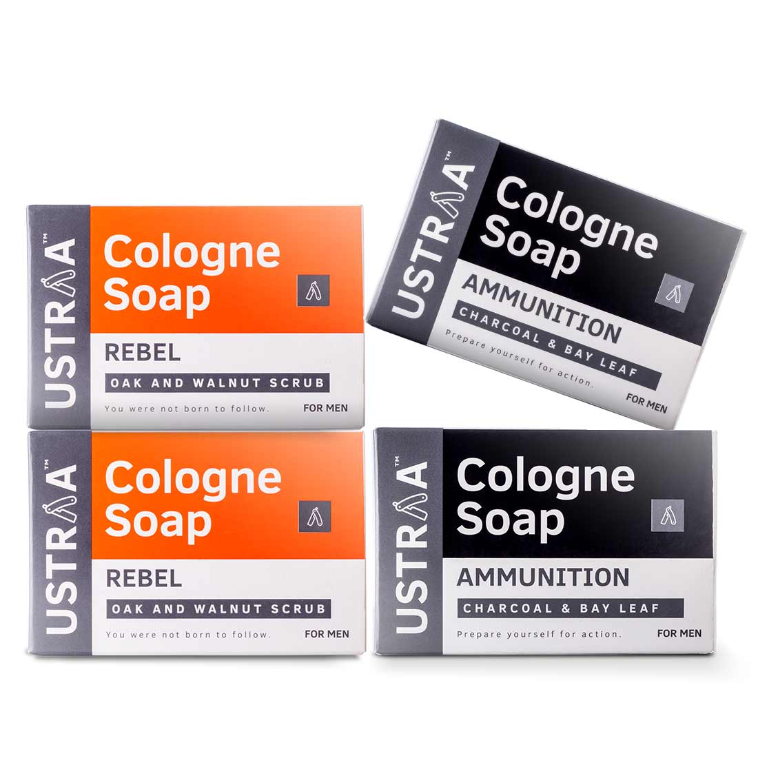 Ustraa Ammunition Cologne Soap &  Rebel Cologne Soap