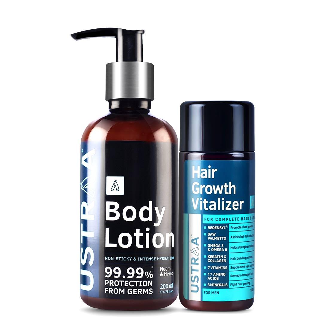 Hair Growth Vitalizer & Body Lotion Germ Protect