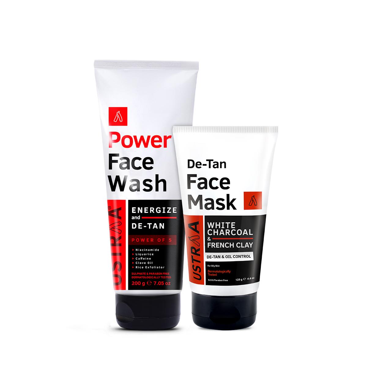 Power Face Wash Energize & De-Tan Face Mask - Oily Skin
