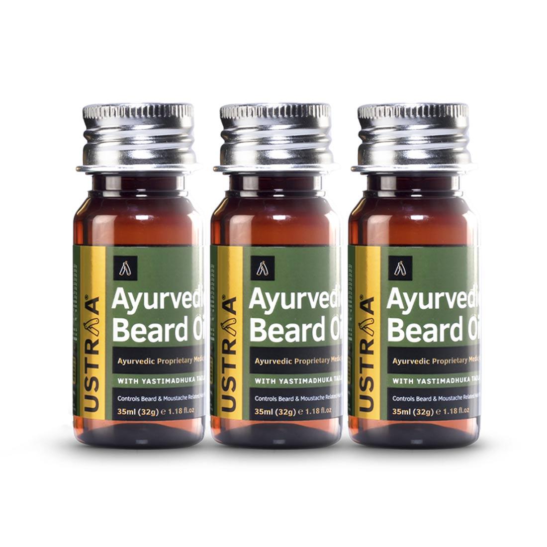 Ayurvedic beard Oil - 35ml (Set Of 3)