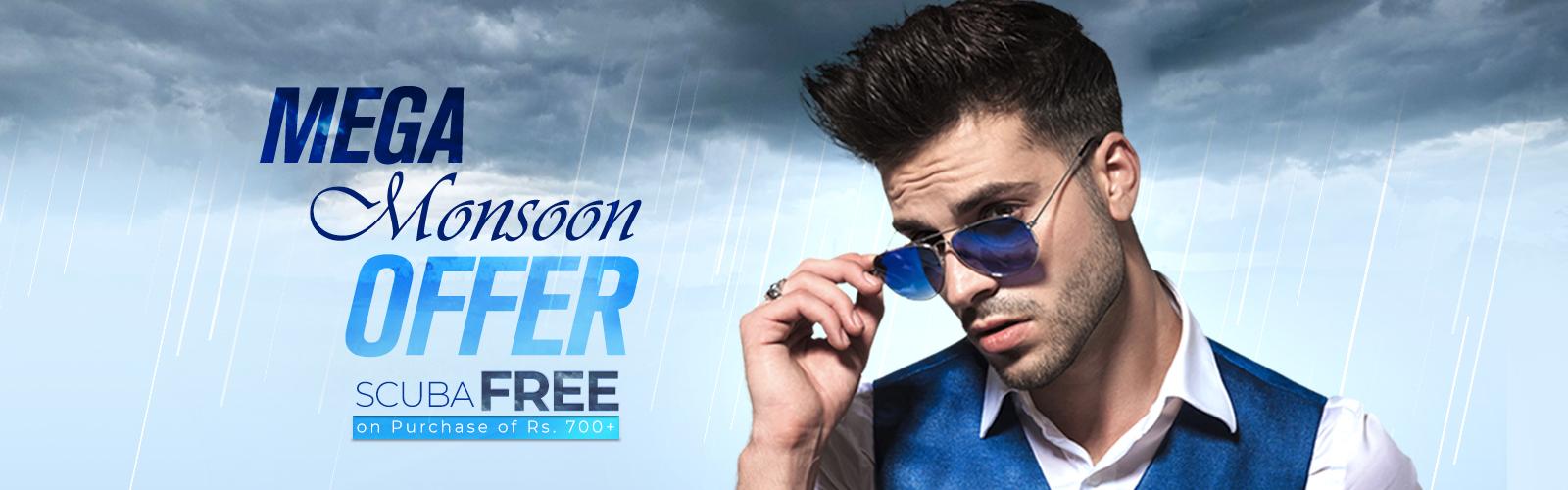 Free Scuba Cologne worth Rs.799 on orders above Rs.700 + 10% Off on Prepaid Orders